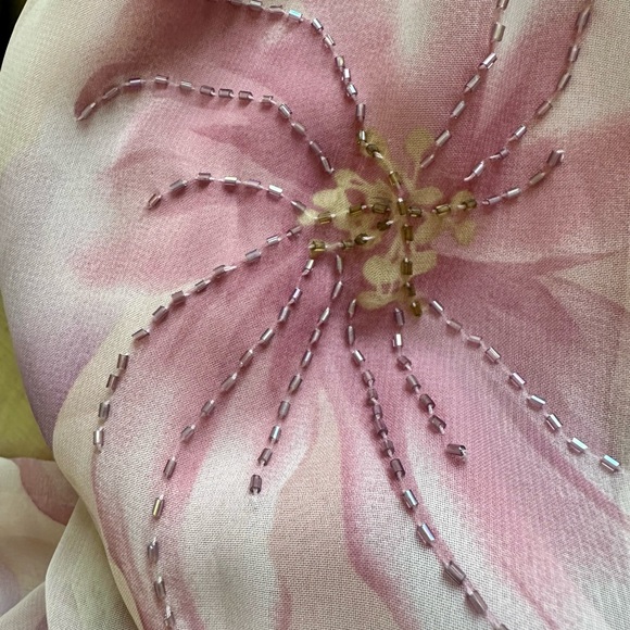 NWT Studio I Pink Beaded Mother of the Bride Skirt Jacket Set Dress Suit Sz 10 - Picture 7 of 11